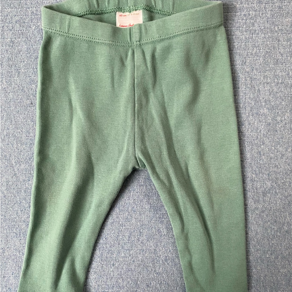 Hanna Andersson 3-6 mo mint green pants